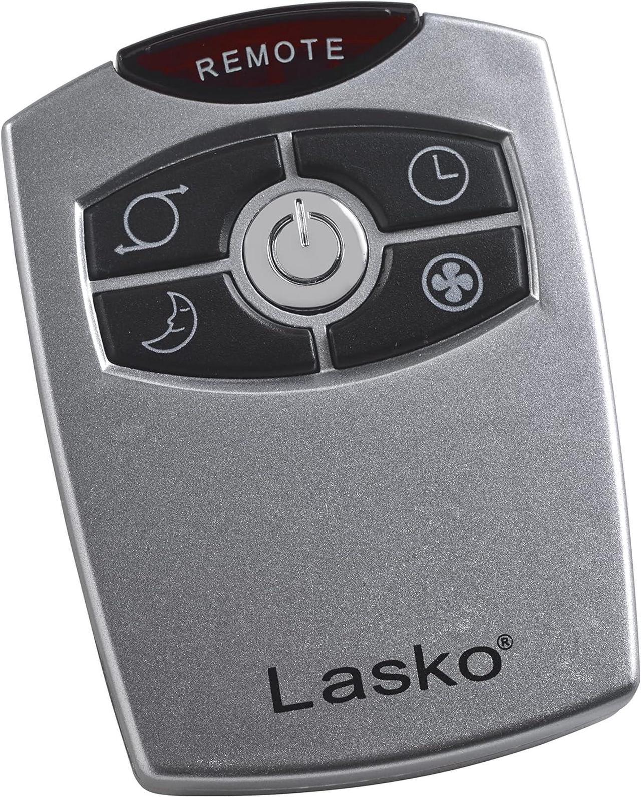Alt view image 10 of 10 - Lasko Oscillating Pedestal Fan, Adjustable Height, 3 Quiet Speeds, Timer, Remote Control for Bedroom, Living Room, Home Office and College Dorm Room, 52", Silver and Gray, 2535