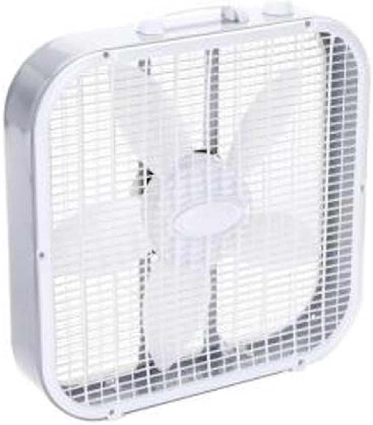 Alt view image 2 of 2 - Lasko 20" Energy Efficient Basic Box Fan w/ 3 Speeds, White -