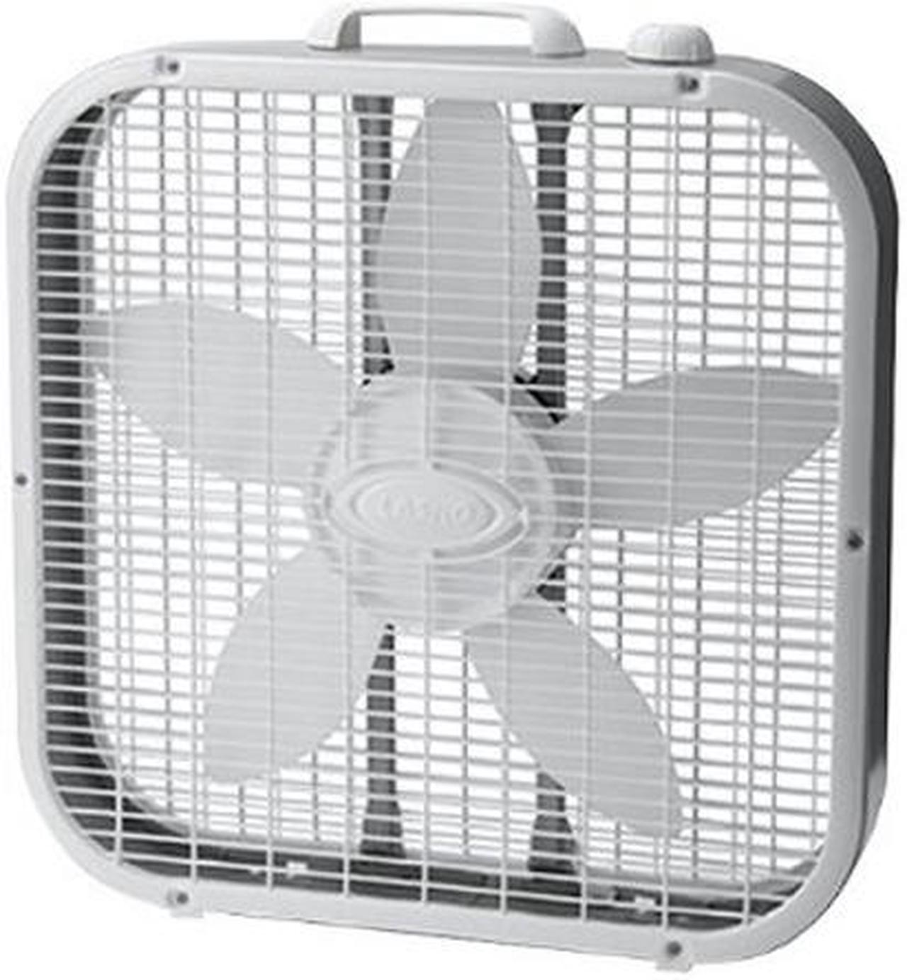 Main image of Lasko 20" Energy Efficient Basic Box Fan w/ 3 Speeds, White -