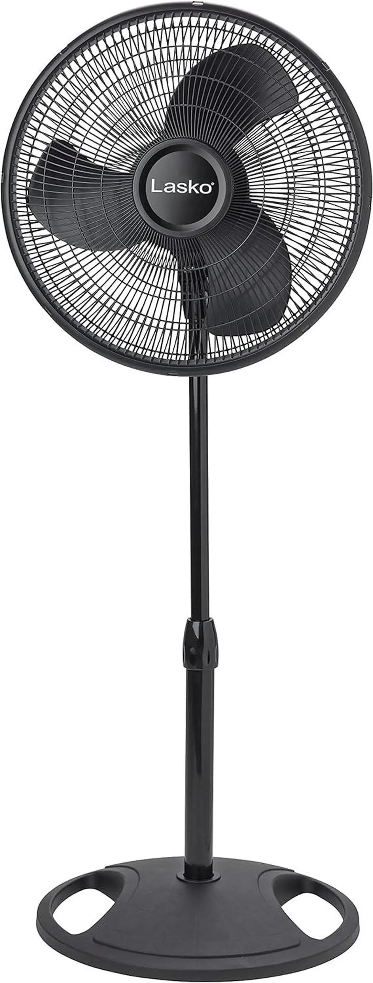 Main image of Lasko 2521 16 Inch 3-Speed Quiet Adjustable Tilting Wide-Area Oscillating Standing Pedestal Fan for Bedroom, Kitchen, Home, and Office, Black