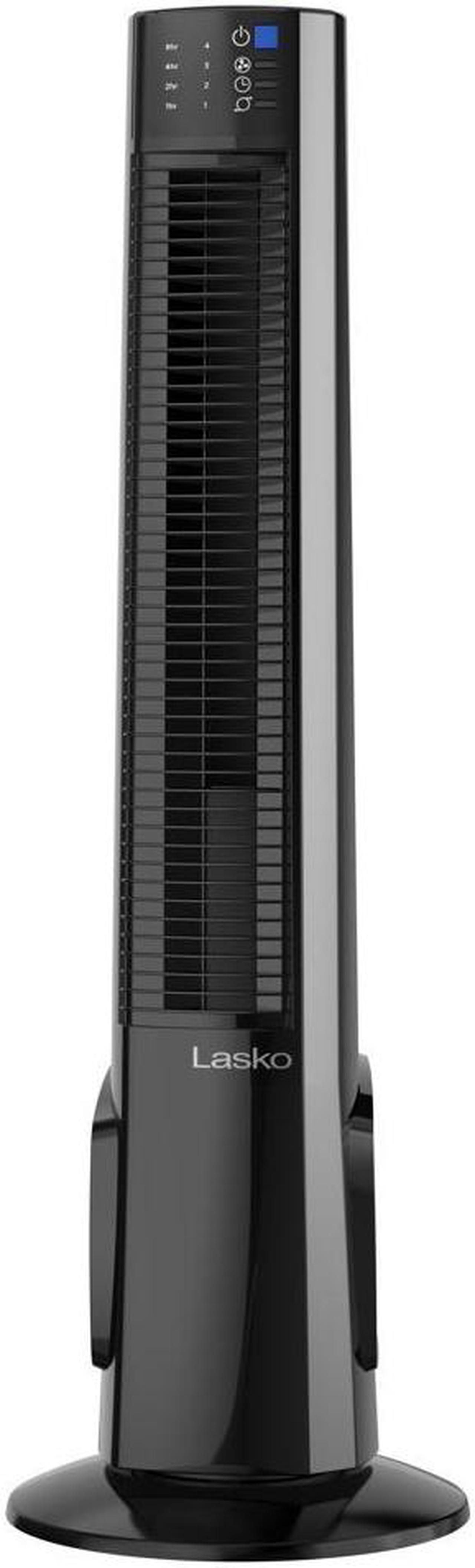 Alt view image 2 of 5 - Lasko 38" Hybrid Tower Fan - 4 Speed - Oscillating Tower - Auto Shut-Off Timer - Remote Control