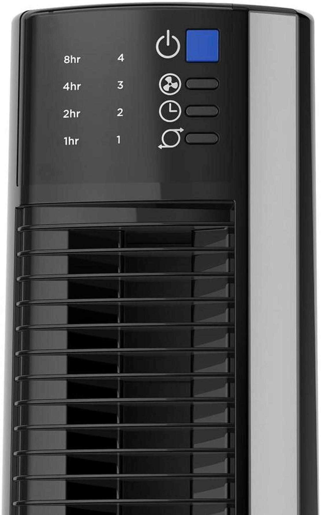 Alt view image 4 of 5 - Lasko 38" Hybrid Tower Fan - 4 Speed - Oscillating Tower - Auto Shut-Off Timer - Remote Control