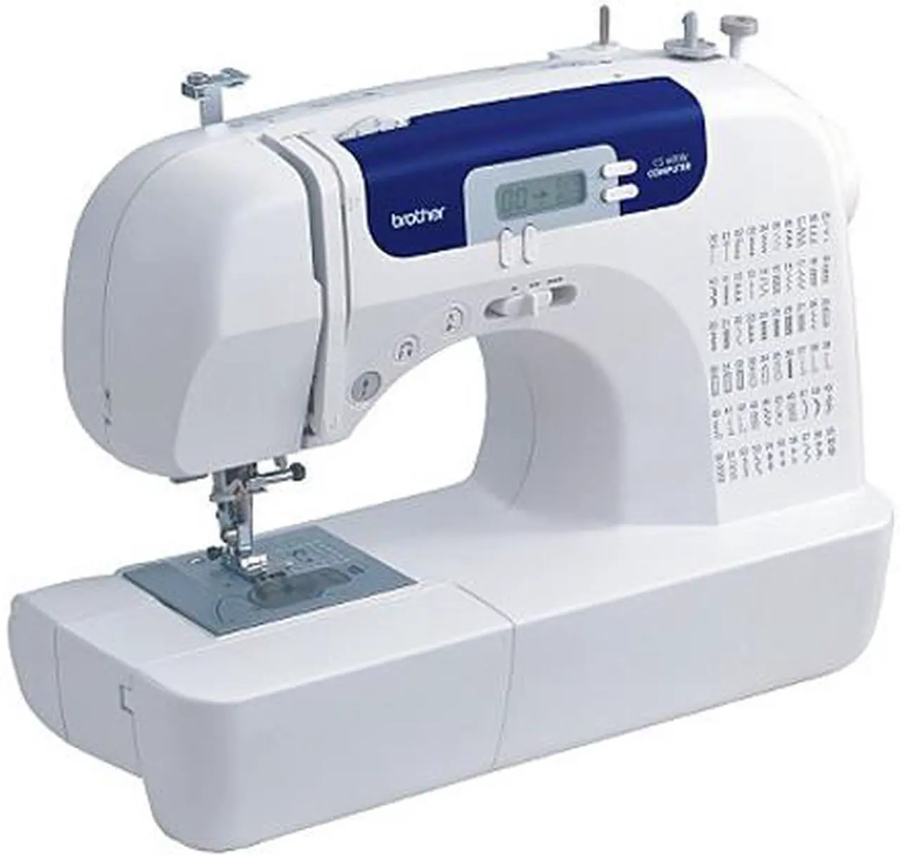 Alt view image 2 of 6 - Brother CS6000I 60-Stitch Computerized Sewing Machine with Wide Table