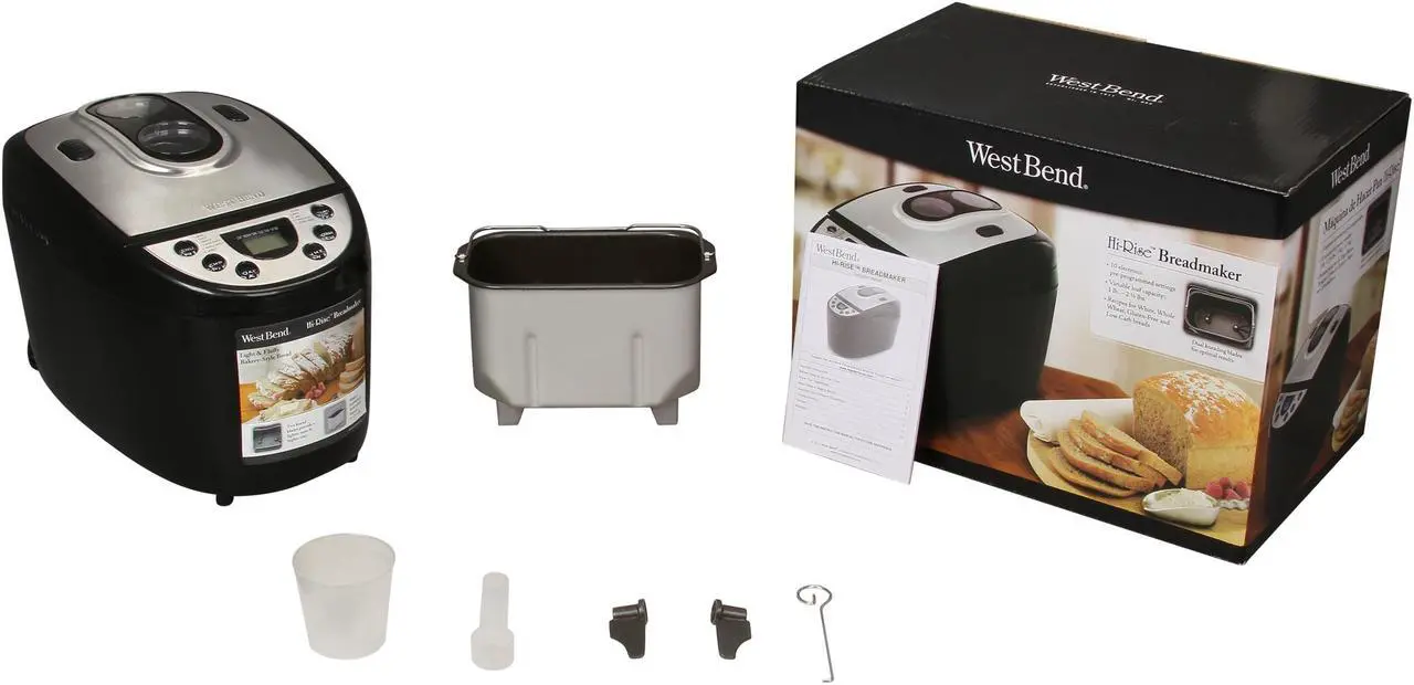Alt view image 7 of 7 - West Bend 41300 Hi-Rise Electric Dual-Blade Breadmaker up to 2.5 lbs