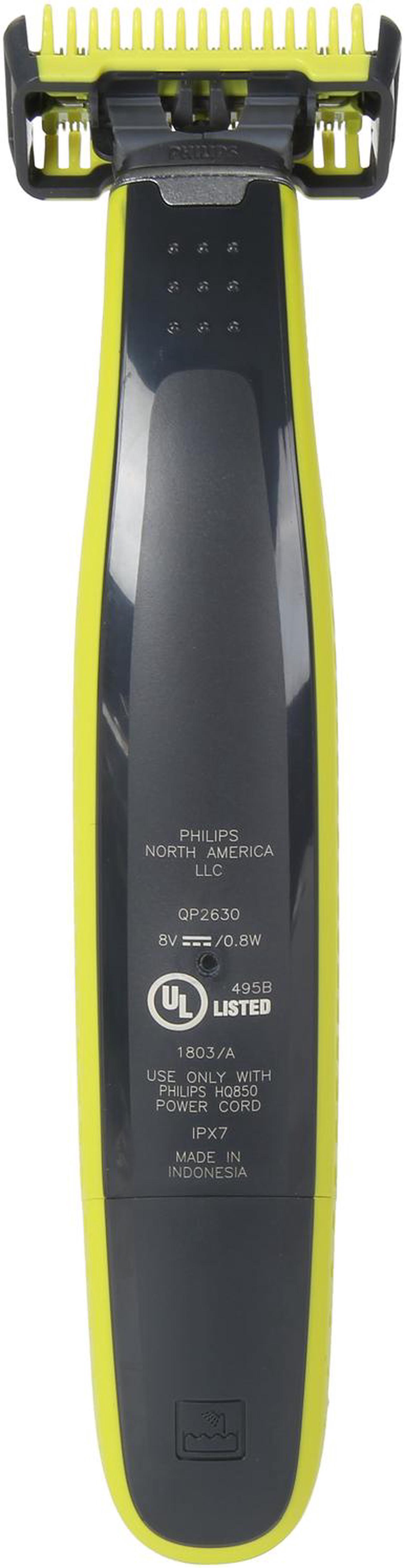 Alt view image 5 of 9 - Philips Norelco OneBlade Face + Body Electric Trimmer & Shaver, QP2630/70