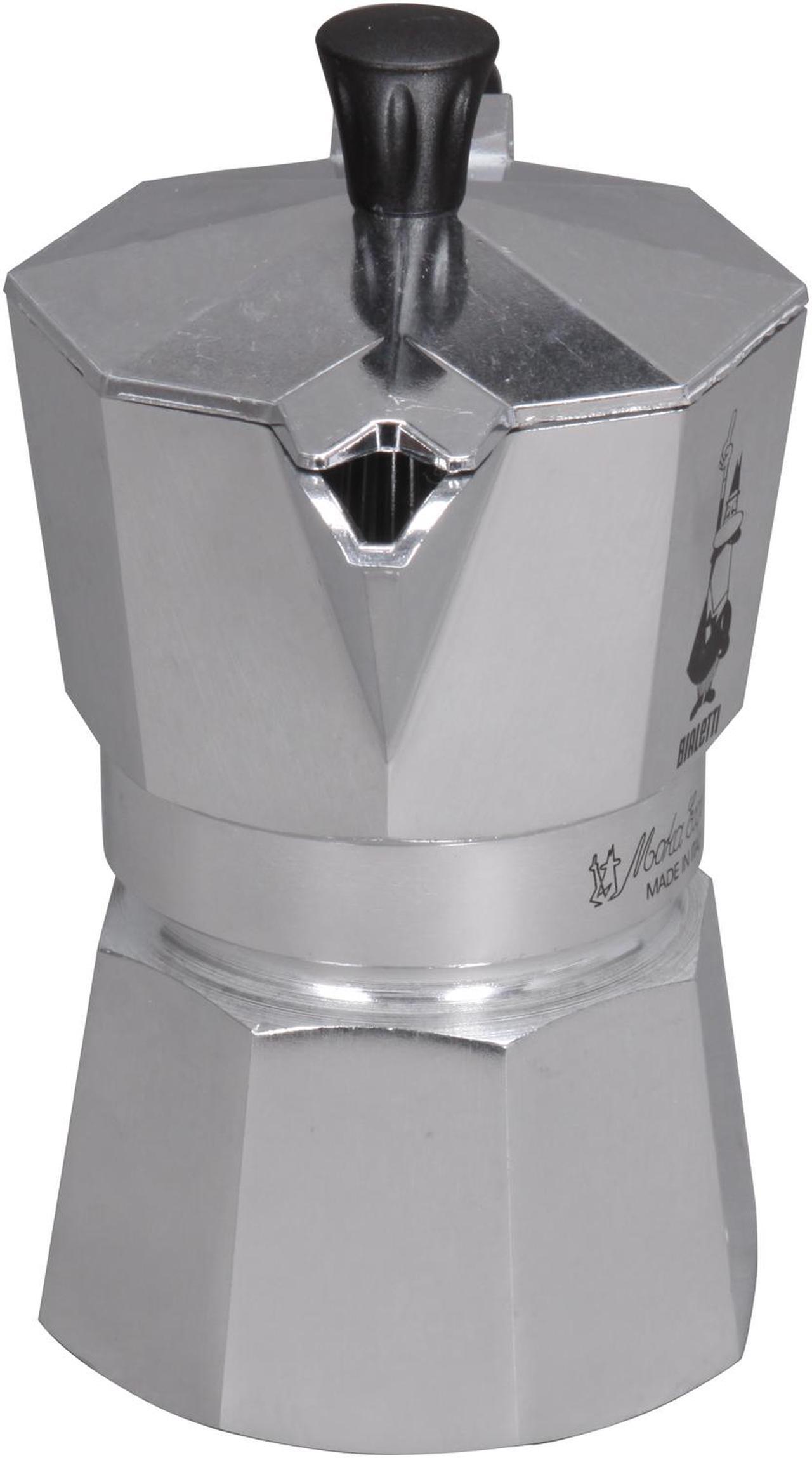 Alt view image 2 of 5 - Bialetti 6799 Moka Express 3 Cup Espresso Maker Silver