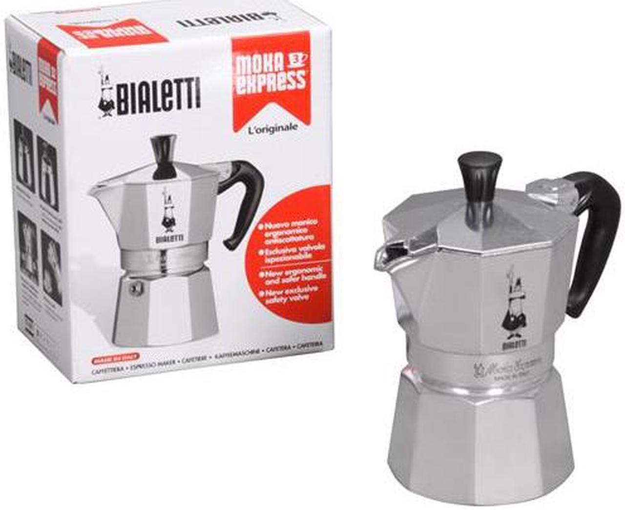 Alt view image 5 of 5 - Bialetti 6799 Moka Express 3 Cup Espresso Maker Silver