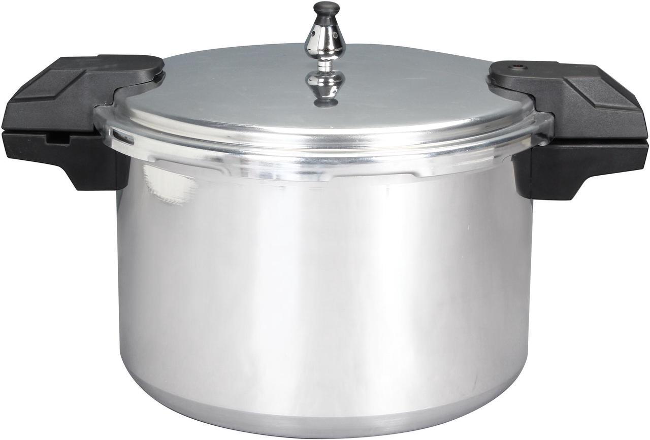 Alt view image 2 of 6 - Mirro 92116 Polished Aluminum 5 / 10 / 15-PSI Pressure Cooker / Canner Cookware, 16-Quart, Silver