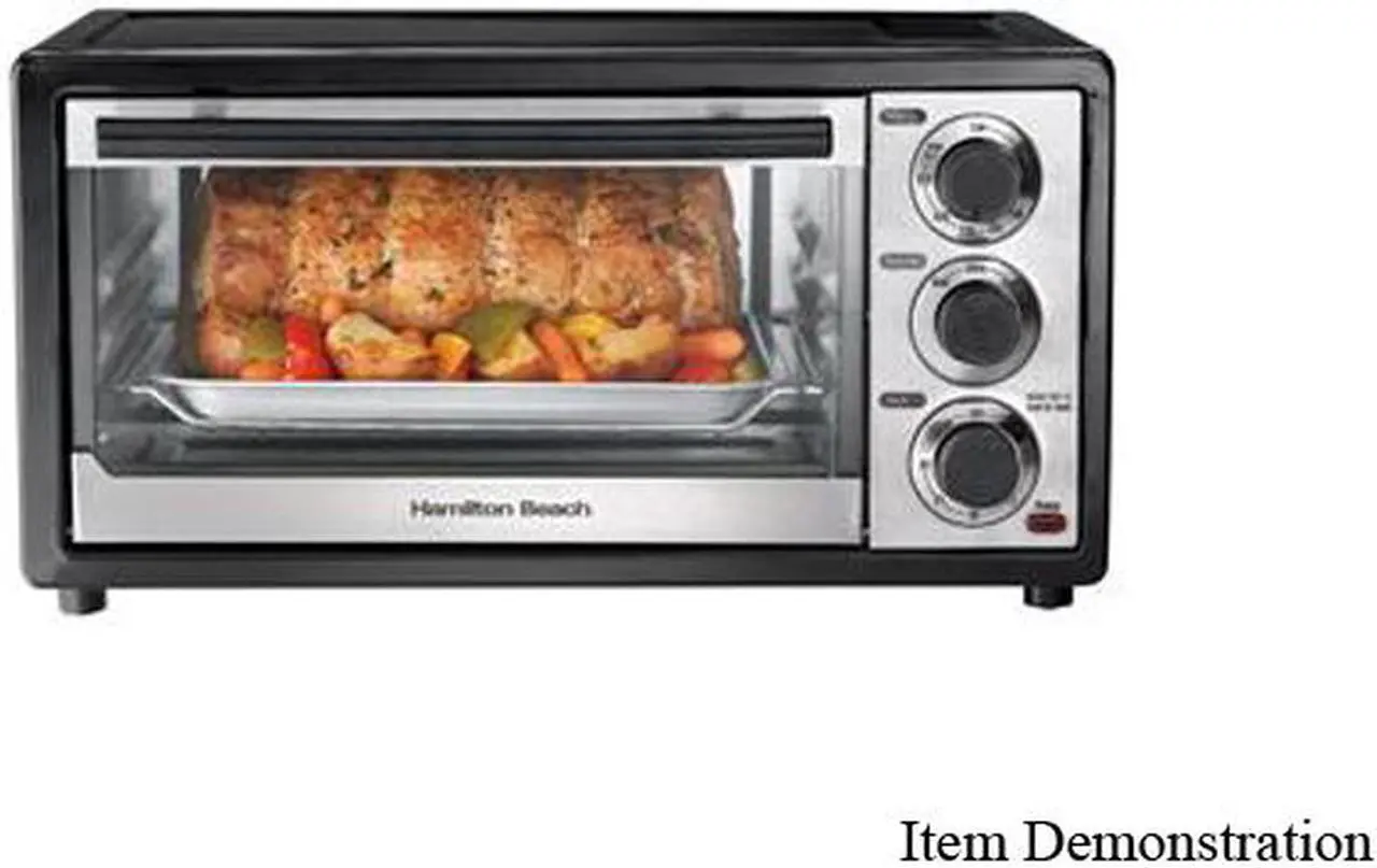 Main image of Hamilton Beach 31508 Black 6 Slice Capacity Toaster Oven