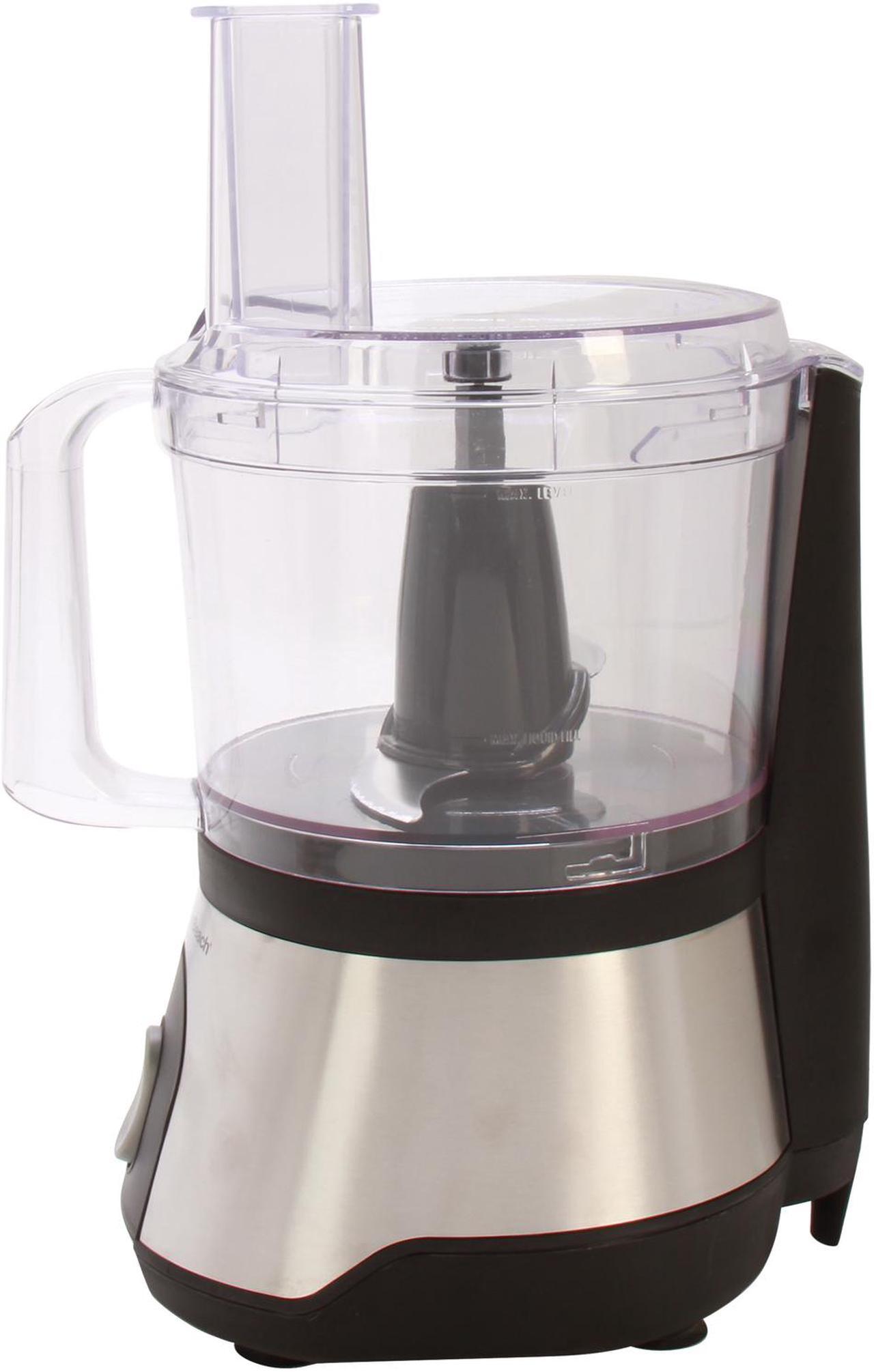 Alt view image 3 of 7 - Hamilton Beach 70760 10-Cup Food Processor with Compact Storage, Black & Stainless