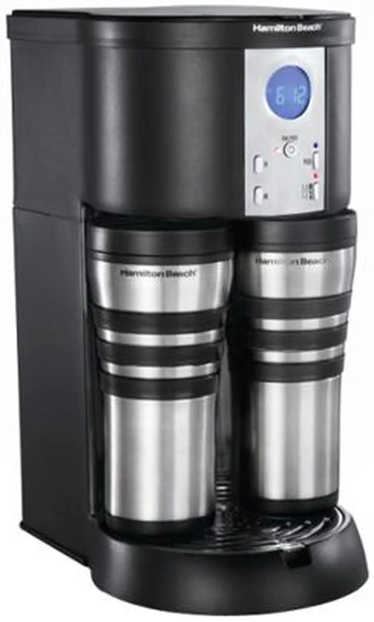 Alt view image 2 of 3 - Hamilton Beach 45237R Black Stay Or Go Digital Thermal Coffeemaker