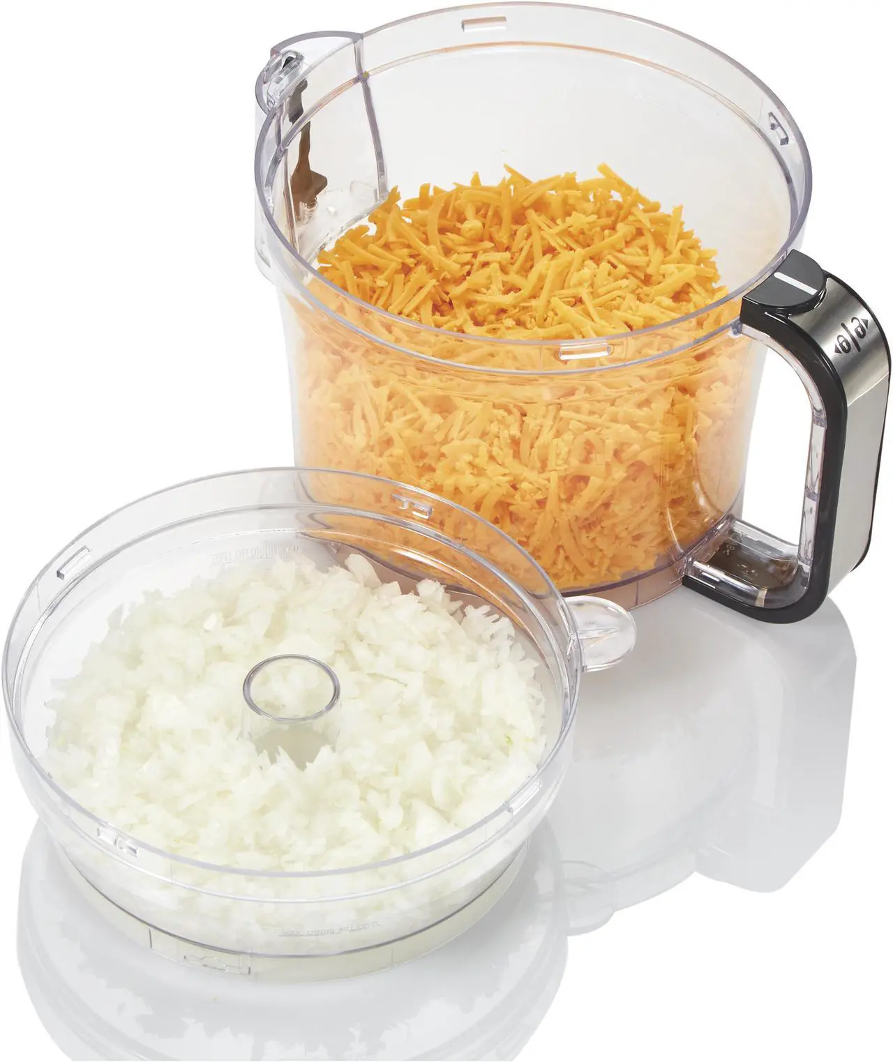 Alt view image 4 of 6 - Hamilton Beach 70580 Big Mouth Duo Plus 12 & 4 Cups Food Processor