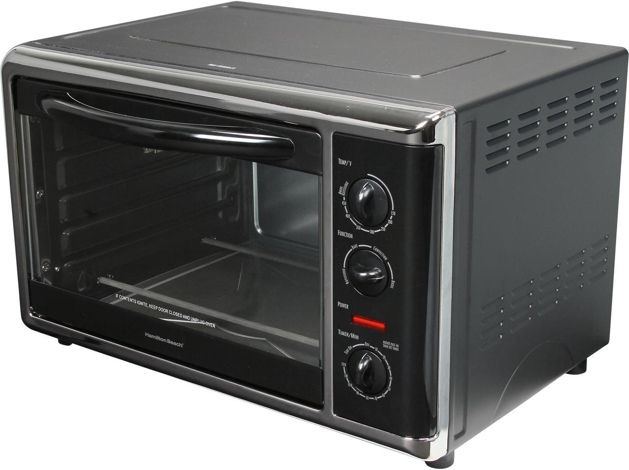 Hamilton Beach 31100 Black Countertop Oven with Convection & Rotisserie