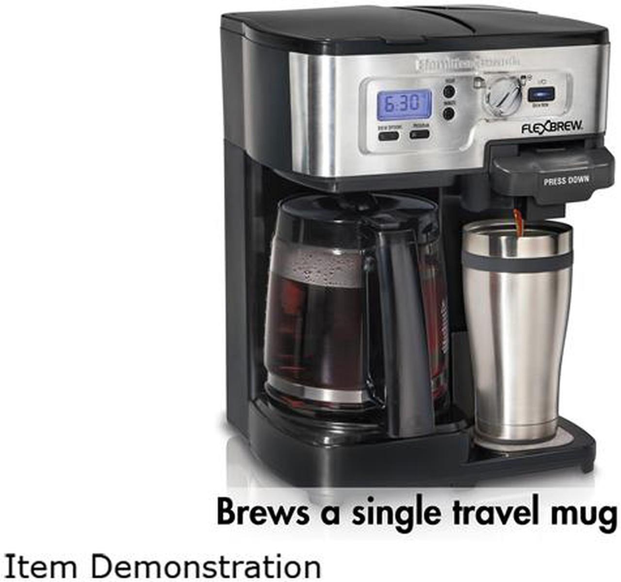 Main image of Hamilton Beach 2-Way FlexBrew 1-12 Cup K-Cup Ready Coffee Maker Brewer 49983