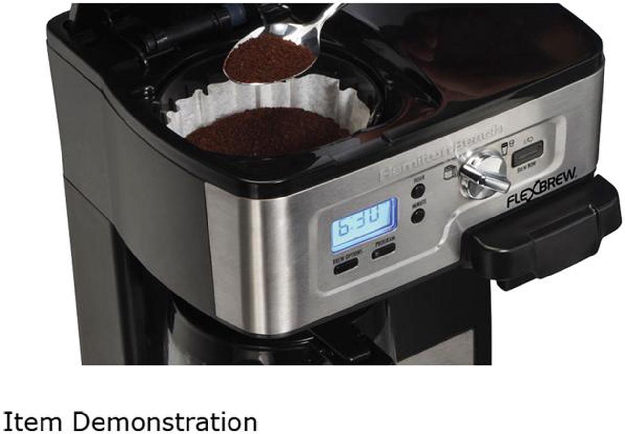 Alt view image 4 of 6 - Hamilton Beach 2-Way FlexBrew 1-12 Cup K-Cup Ready Coffee Maker Brewer 49983