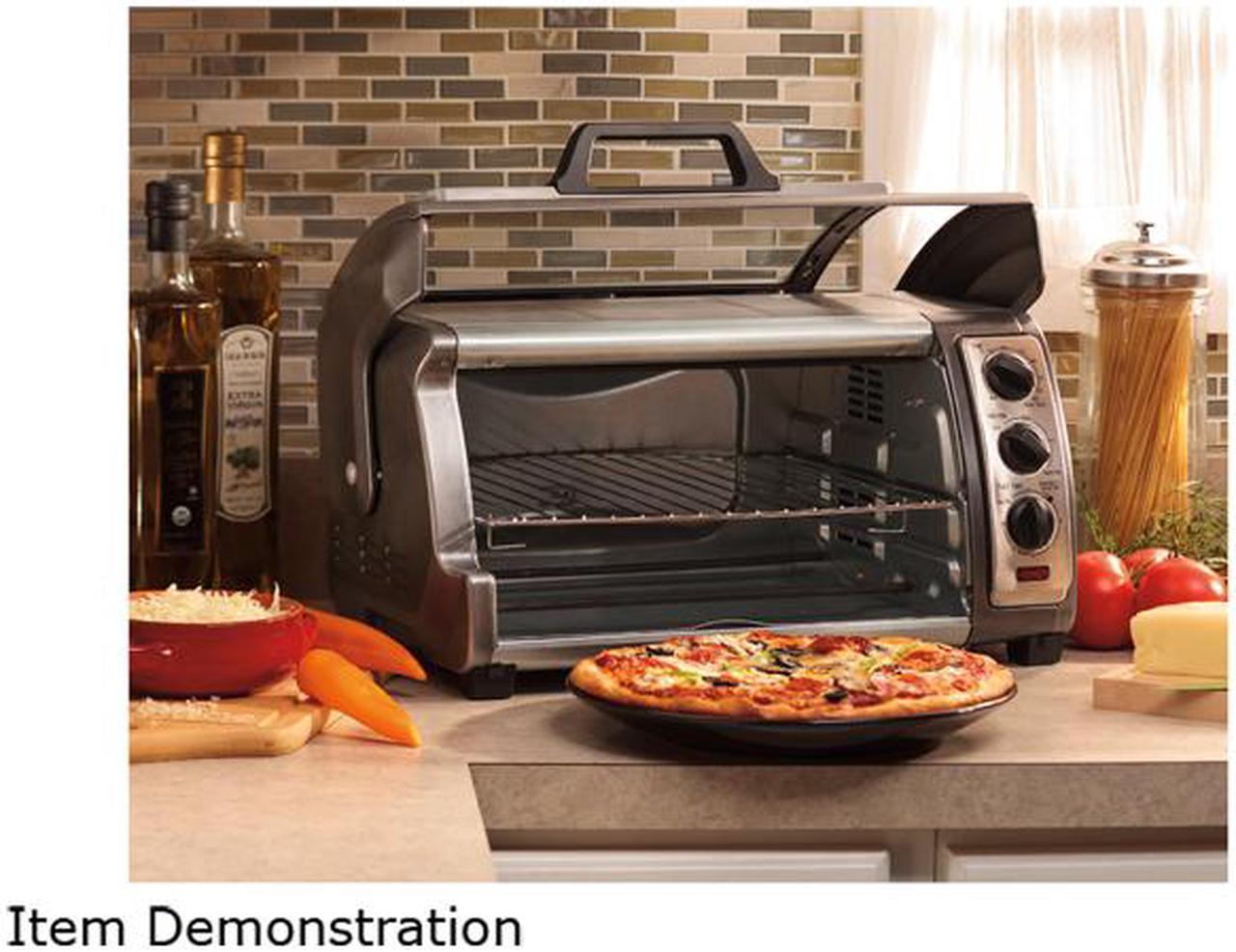 Alt view image 8 of 9 - Hamilton Beach 31126 Easy-Reach 6 Slice Toaster Oven Broiler with Convection