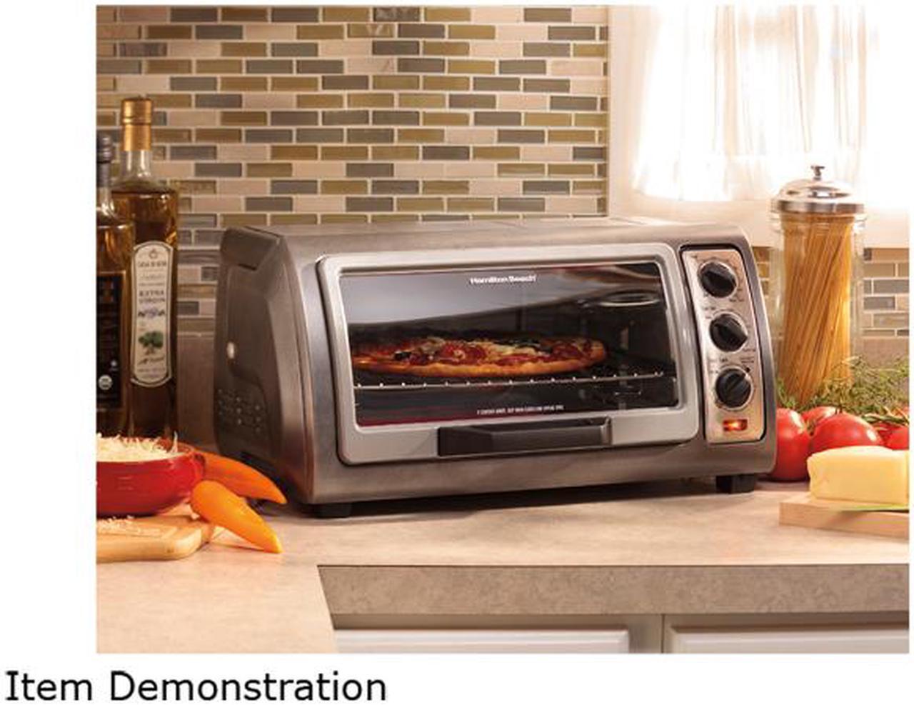 Alt view image 9 of 9 - Hamilton Beach 31126 Easy-Reach 6 Slice Toaster Oven Broiler with Convection