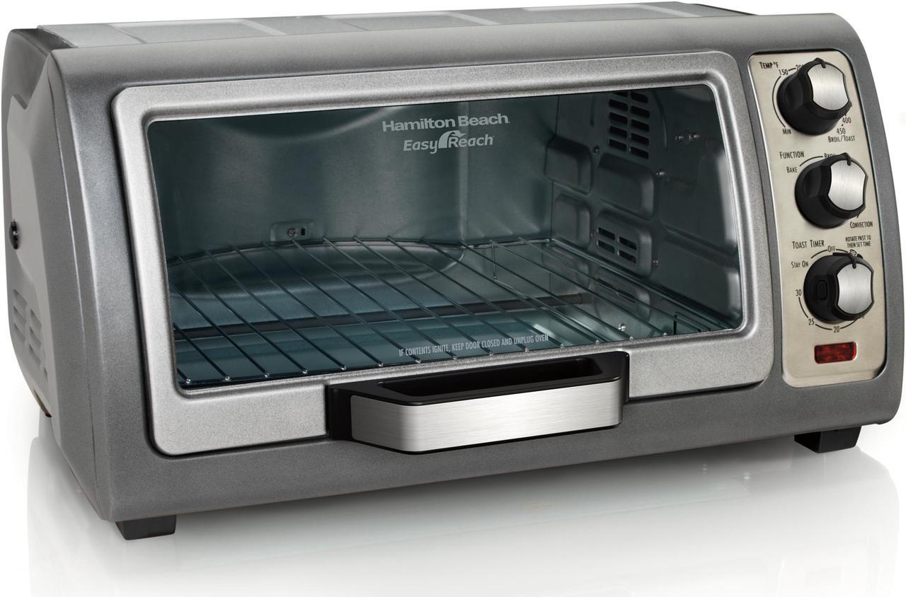 Main image of Hamilton Beach 31126 Easy-Reach 6 Slice Toaster Oven Broiler with Convection