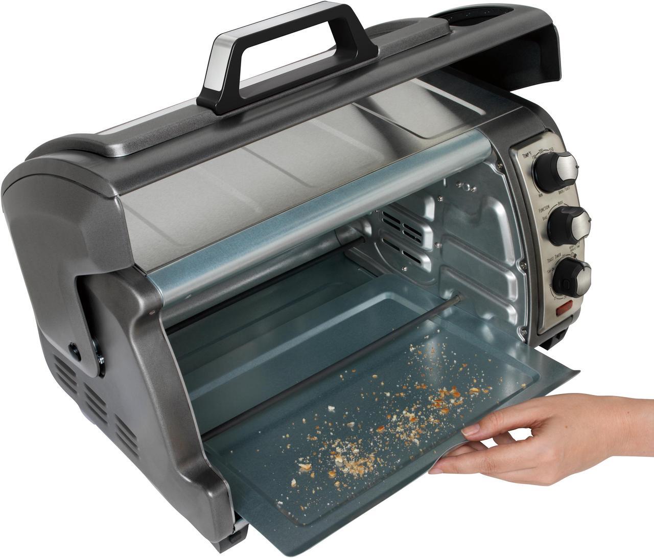 Alt view image 3 of 9 - Hamilton Beach 31126 Easy-Reach 6 Slice Toaster Oven Broiler with Convection