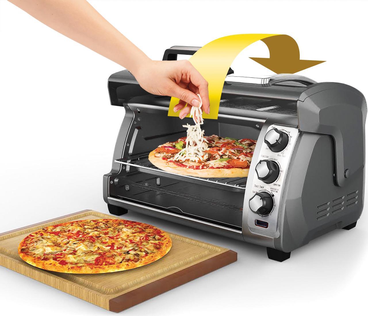 Alt view image 5 of 9 - Hamilton Beach 31126 Easy-Reach 6 Slice Toaster Oven Broiler with Convection