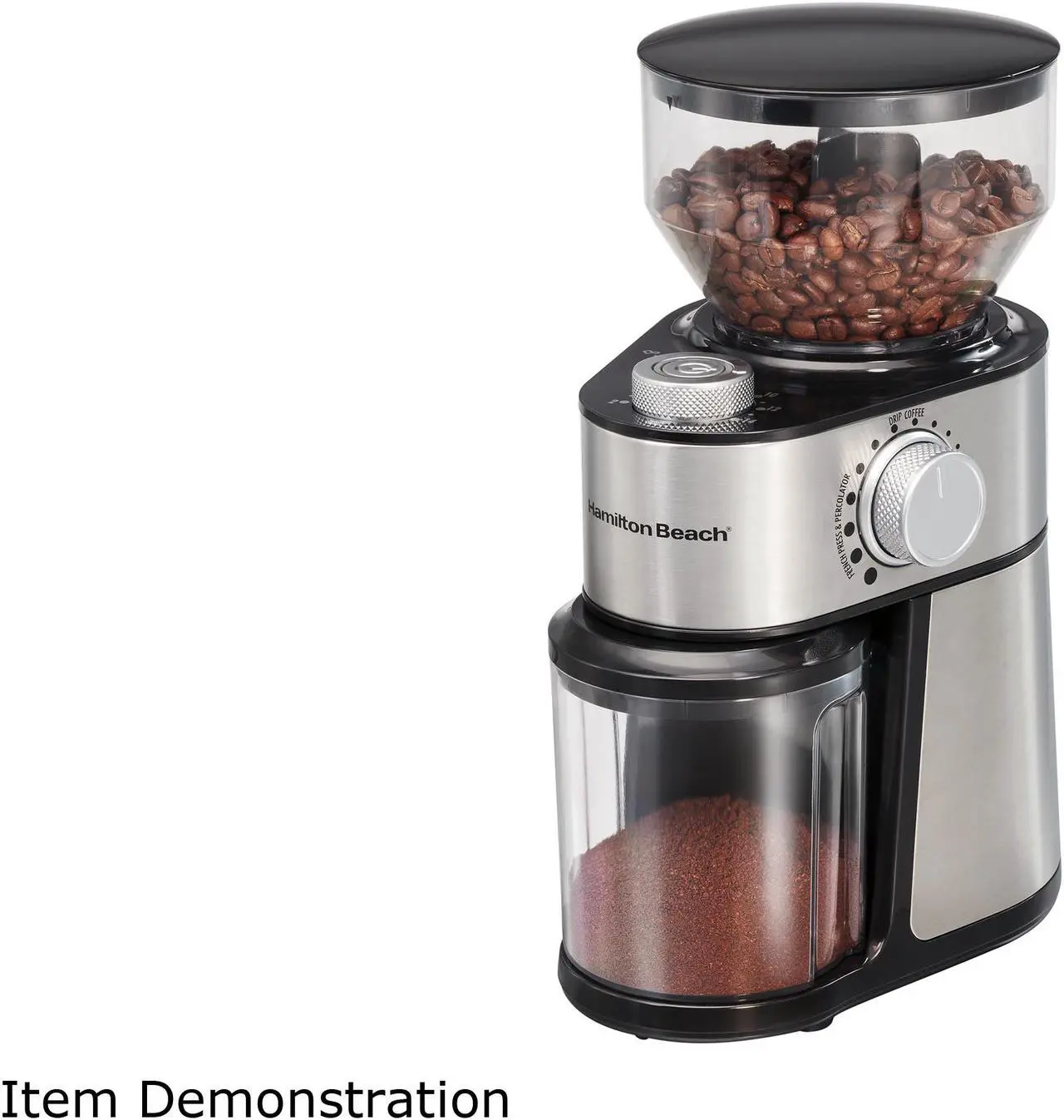 Main image of Hamilton Beach Burr Coffee Grinder, 80385