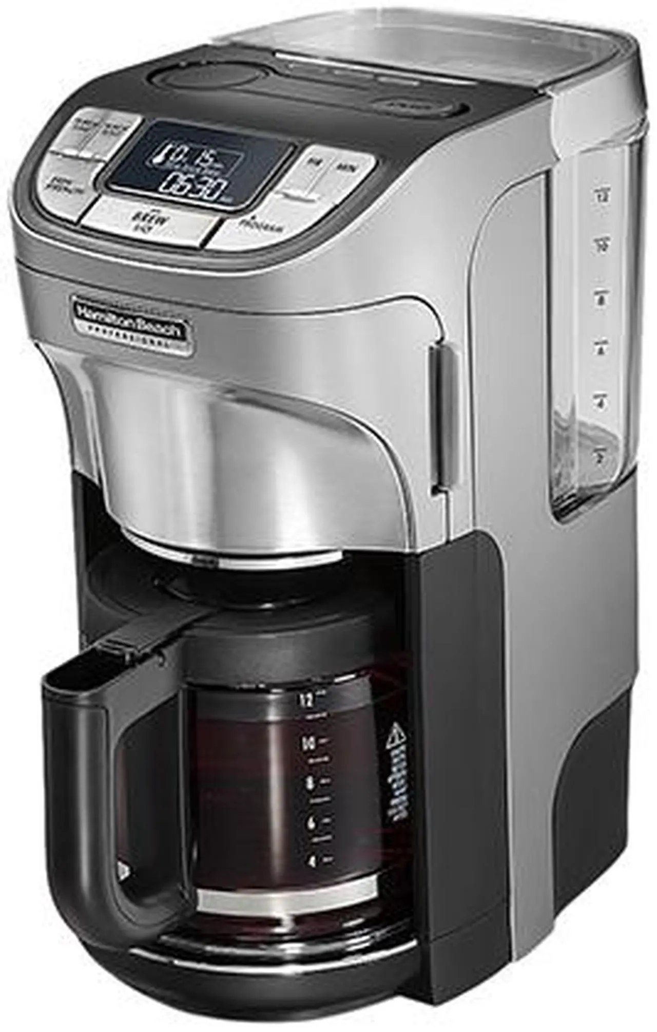 Alt view image 2 of 4 - Hamilton Beach 49500 Silver 12 Cup Professional Programmable Coffee Maker Silver