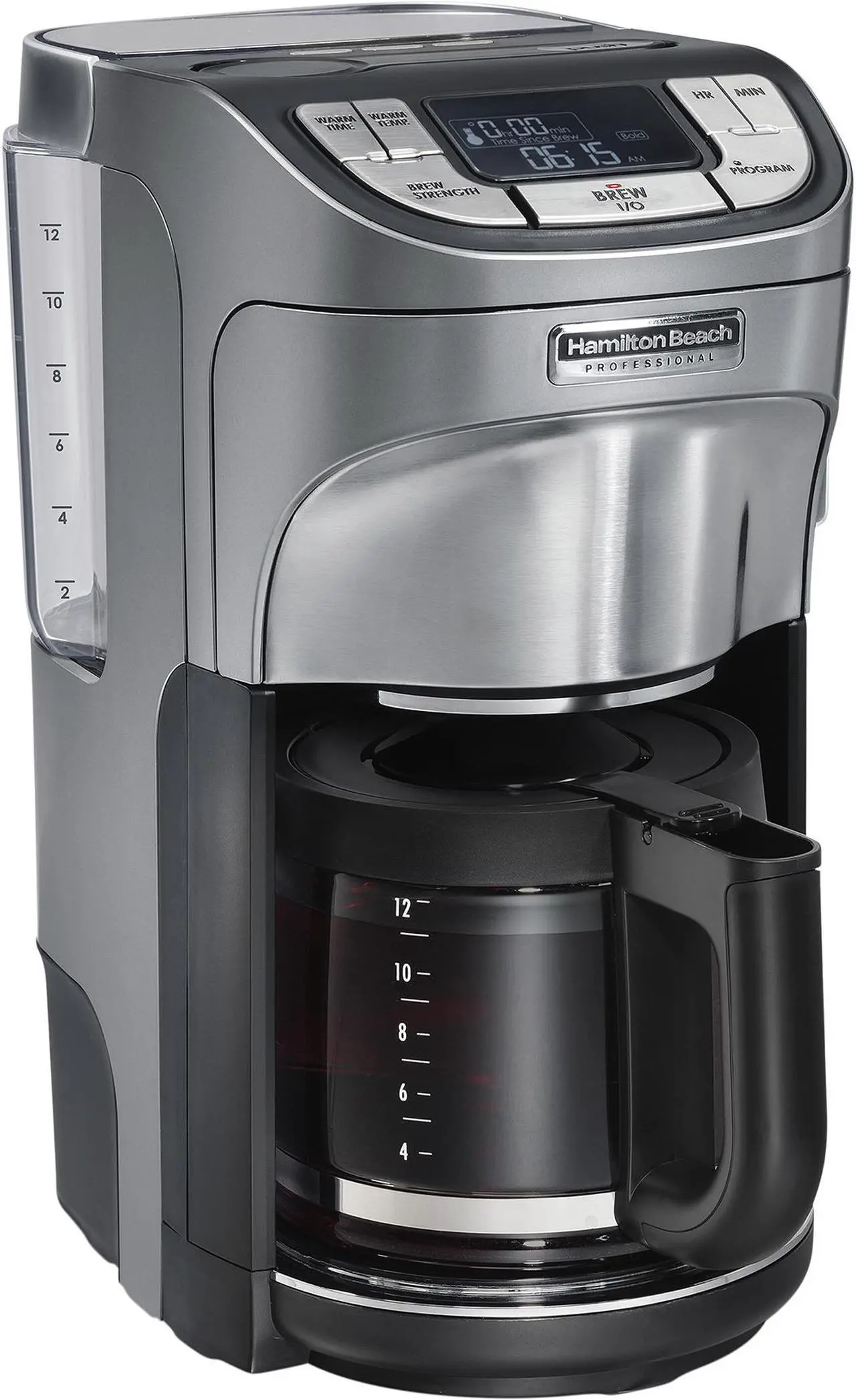 Main image of Hamilton Beach 49500 Silver 12 Cup Professional Programmable Coffee Maker Silver
