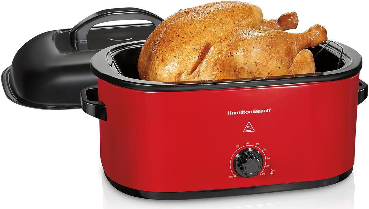 Main image of Hamilton Beach 22 Quarts Electric Roaster Oven, Red (Model: 32235G)