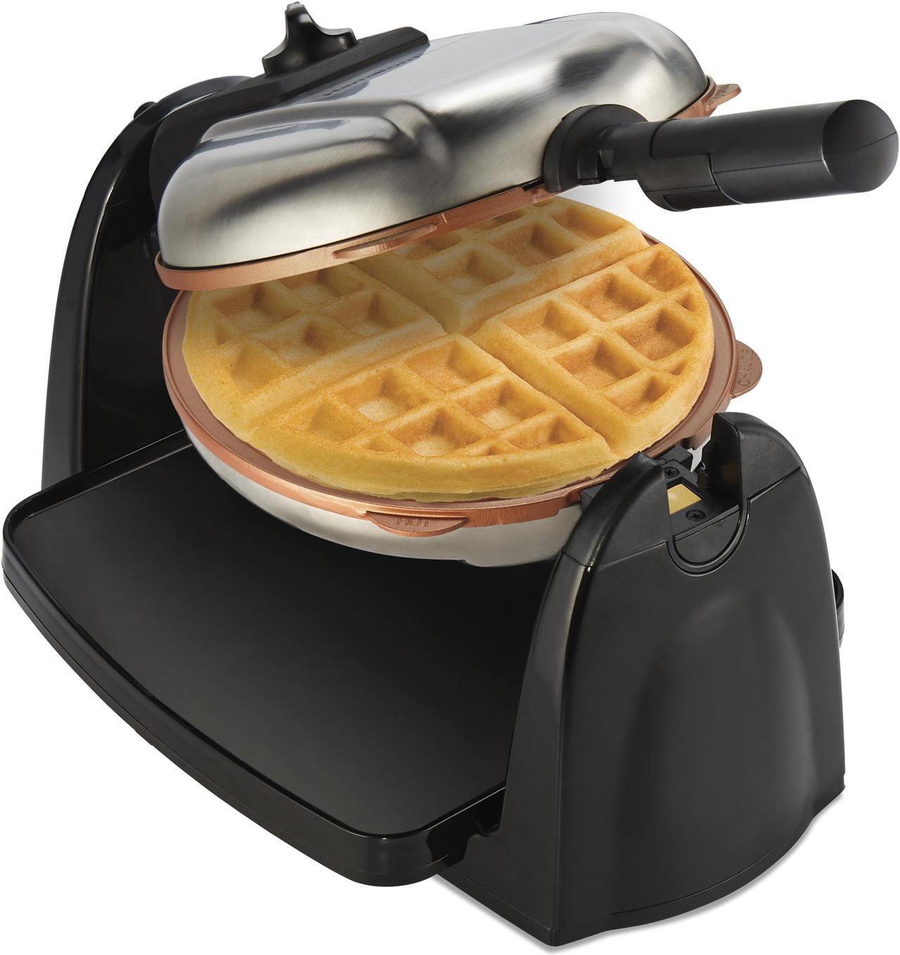Alt view image 2 of 6 - Hamilton Beach 26133 Durathon Removable-Grid Belgian Waffle Maker