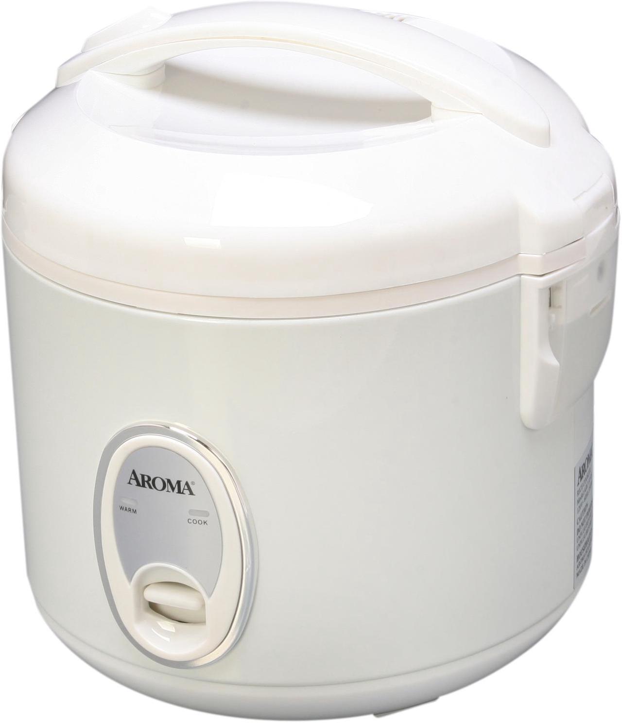 Main image of AROMA ARC-914S 8-Cup (Cooked) Cool-Touch Rice Cooker and Food Steamer, White