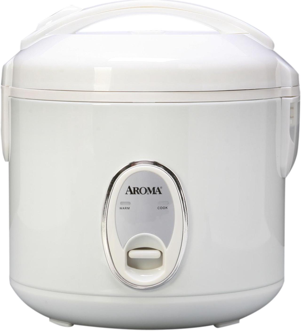 Alt view image 2 of 12 - AROMA ARC-914S 8-Cup (Cooked) Cool-Touch Rice Cooker and Food Steamer, White