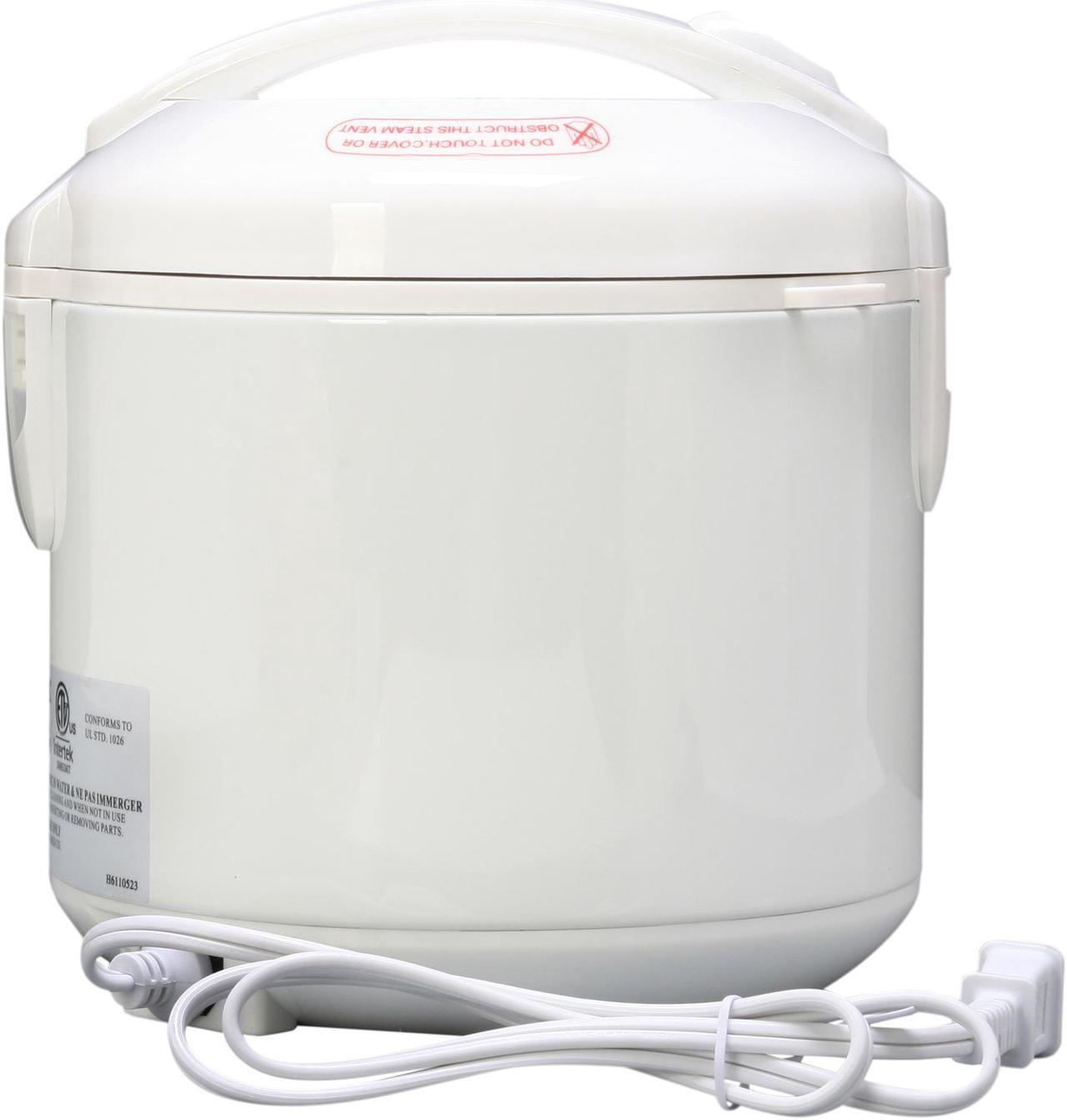 Alt view image 4 of 12 - AROMA ARC-914S 8-Cup (Cooked) Cool-Touch Rice Cooker and Food Steamer, White