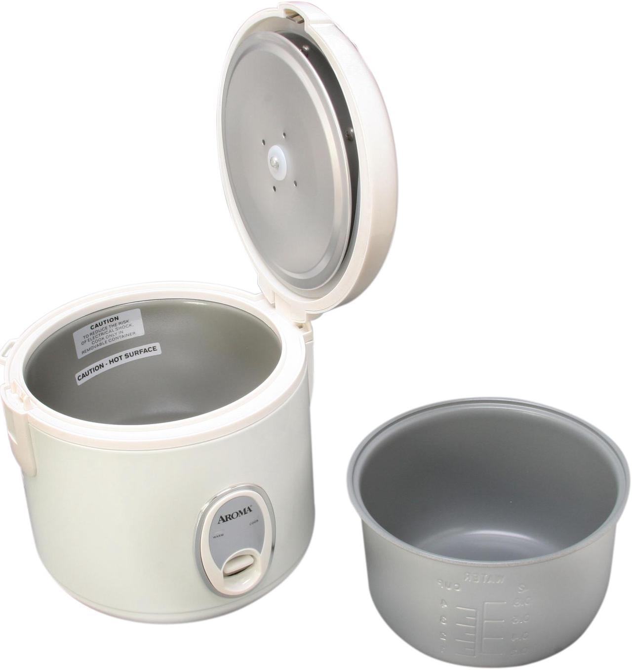 Alt view image 6 of 12 - AROMA ARC-914S 8-Cup (Cooked) Cool-Touch Rice Cooker and Food Steamer, White