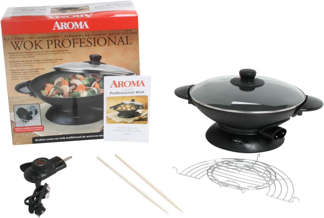 Alt view image 5 of 5 - AROMA AEW-306 5-Quart Electric Wok