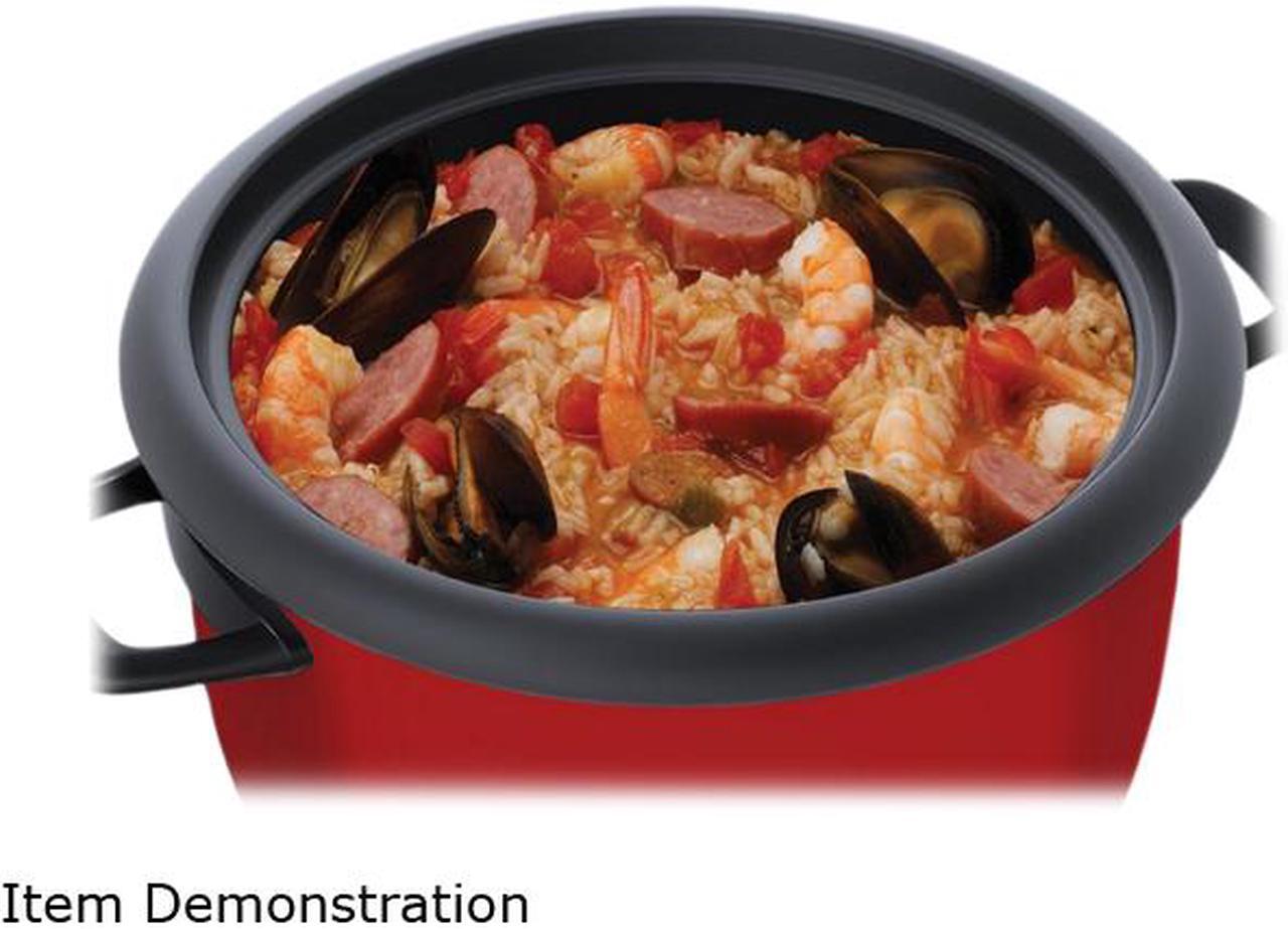 Alt view image 5 of 6 - AROMA ARC-747-1NGR Red 7 Cups (Uncooked)/14 Cups (Cooked) Pot-Style Rice Cooker