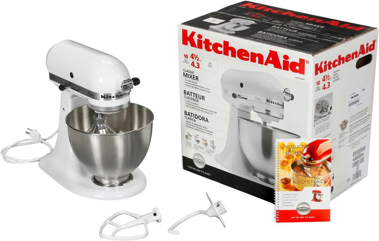 Alt view image 6 of 6 - KitchenAid Classic 4.5 Qt. Tilt-Head Stand Mixer K45SSWH