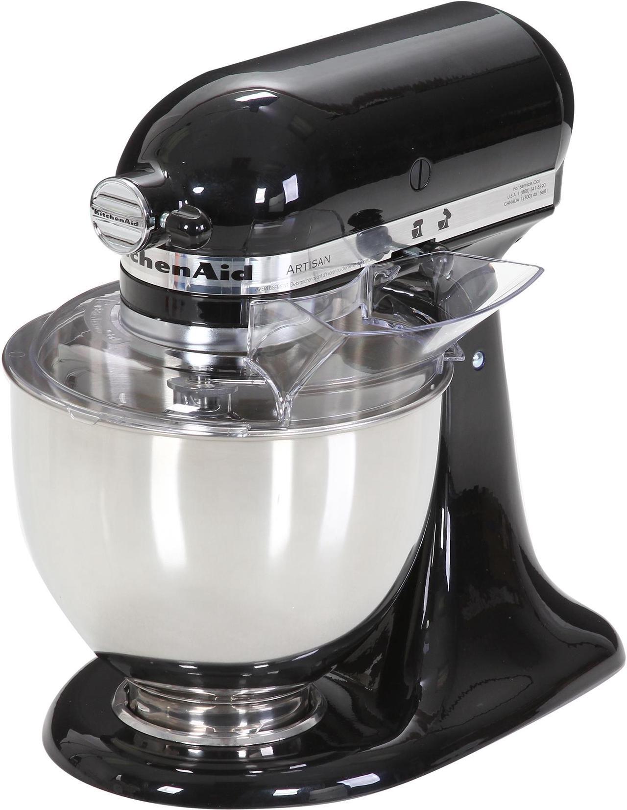 Alt view image 2 of 7 - KitchenAid KSM150PSOB Artisan Stand Mixer with Pouring Shield, 5 Quarts, Onyx Black
