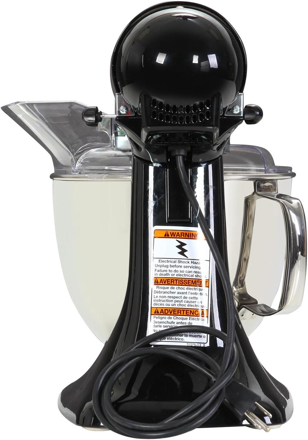 Alt view image 4 of 7 - KitchenAid KSM150PSOB Artisan Stand Mixer with Pouring Shield, 5 Quarts, Onyx Black