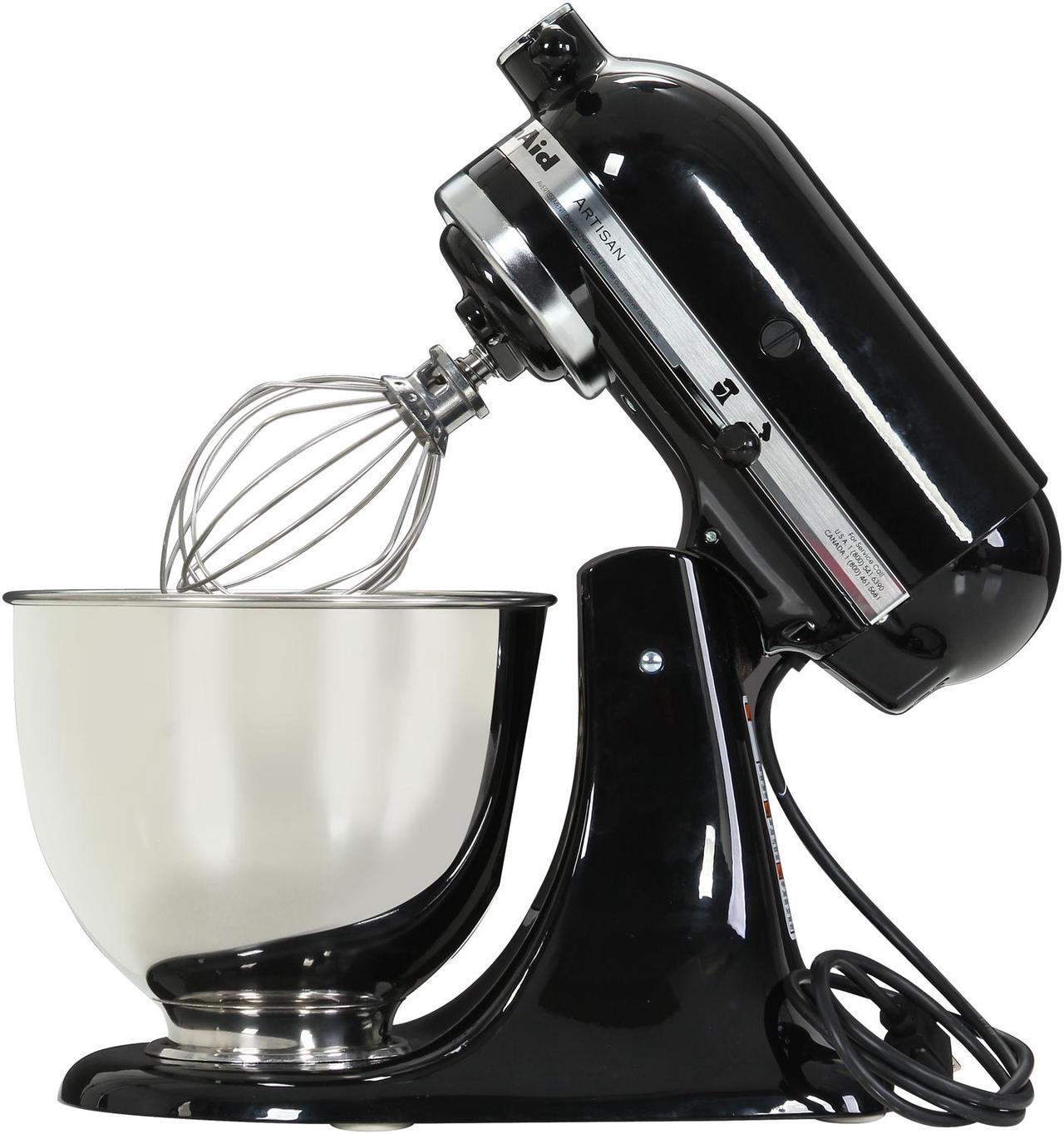 Alt view image 5 of 7 - KitchenAid KSM150PSOB Artisan Stand Mixer with Pouring Shield, 5 Quarts, Onyx Black