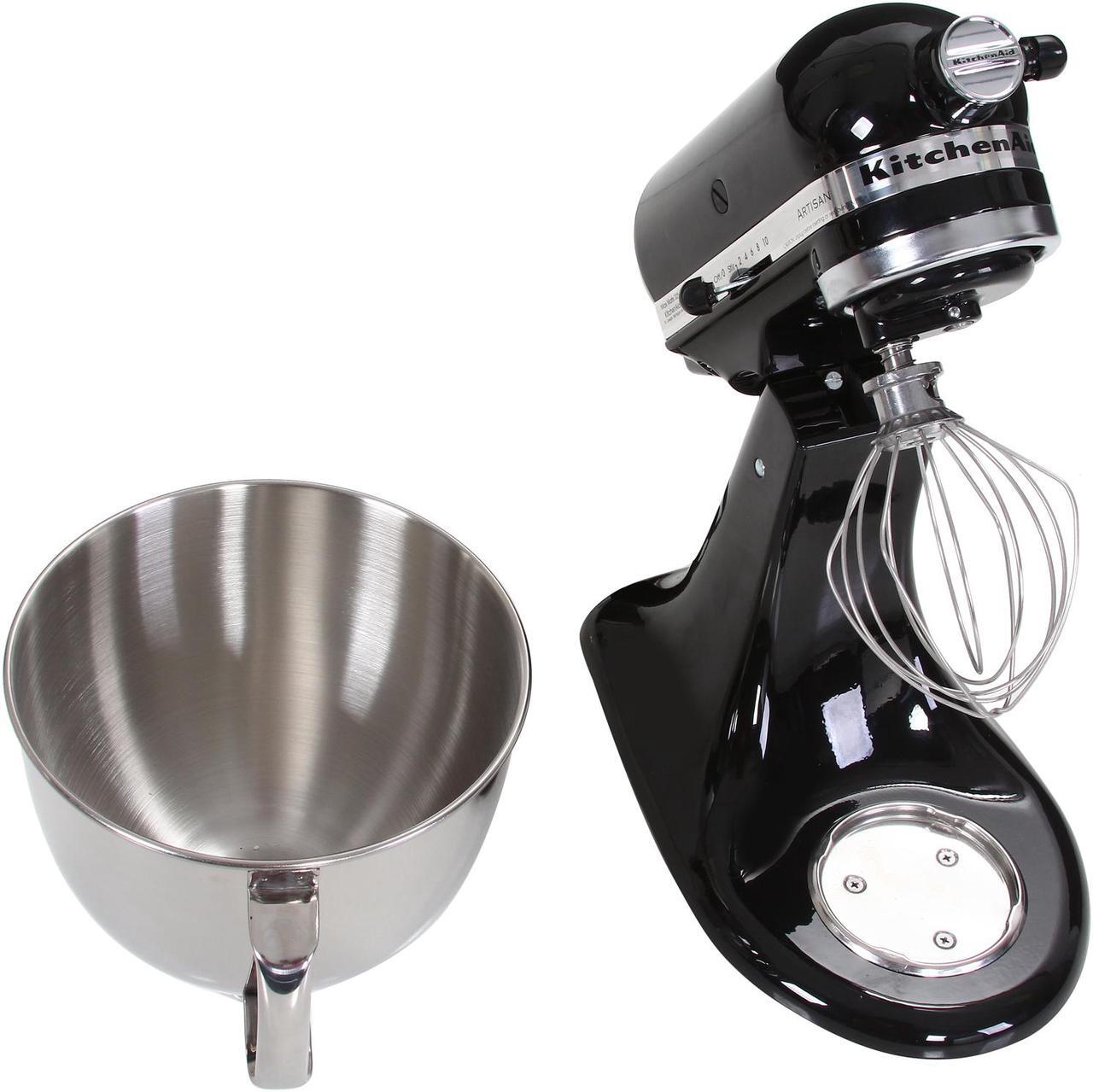 Alt view image 6 of 7 - KitchenAid KSM150PSOB Artisan Stand Mixer with Pouring Shield, 5 Quarts, Onyx Black