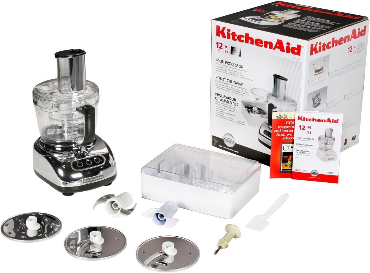 Alt view image 6 of 6 - KitchenAid KFP750CR Chrome 12-Cup Food Processor