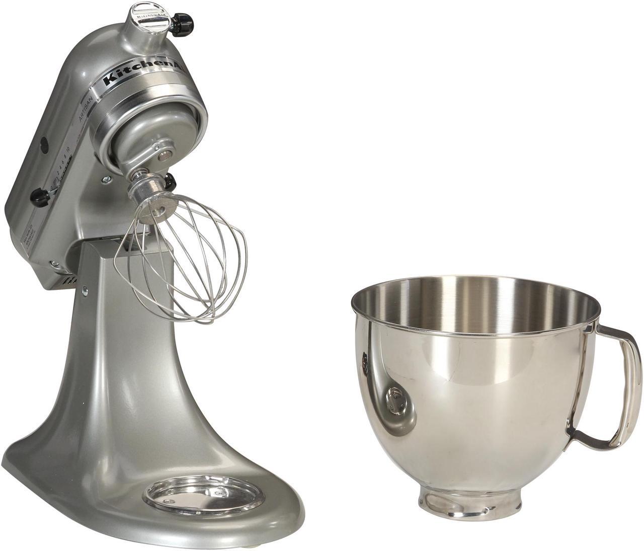 Alt view image 6 of 7 - KitchenAid KSM150PSCU Artisan Series 5-Quart Tilt-Head Stand Mixer Contour Silver