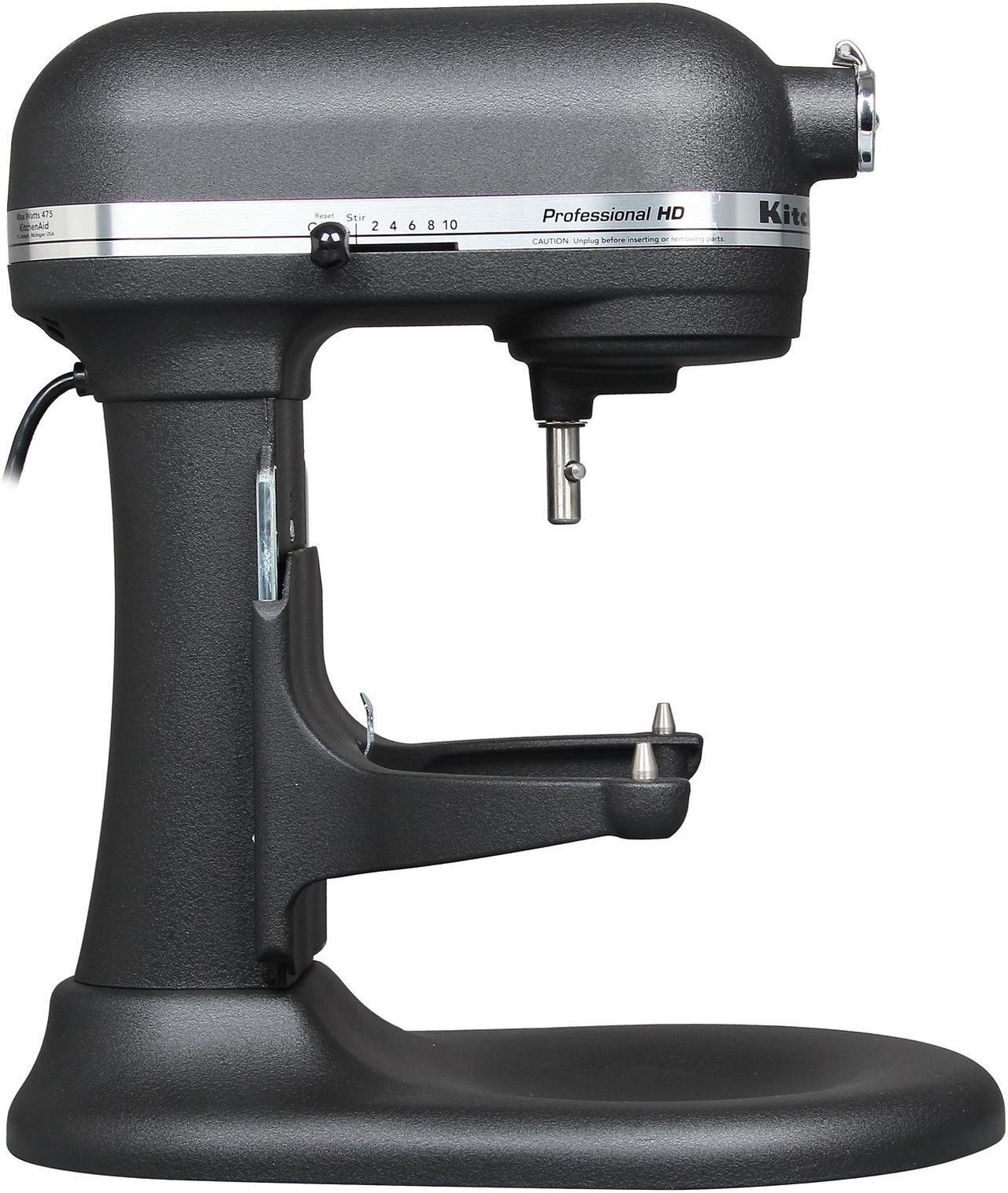 Alt view image 3 of 6 - KitchenAid KG25H0XBK Professional Heavy Duty Series Stand Mixer Imperial Black