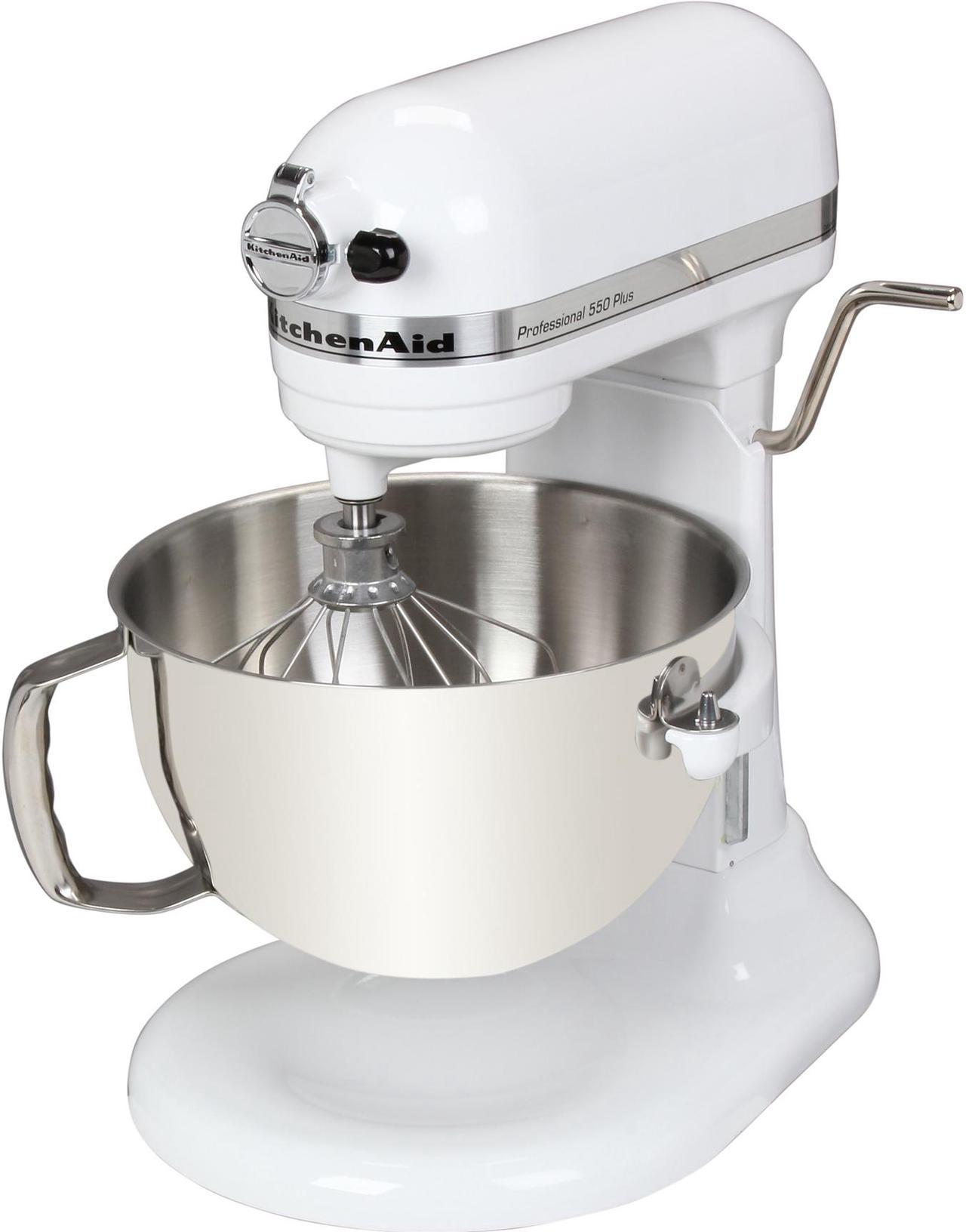 KitchenAid KV25MEXWH Professional 550 Plus 5.5 Qt. Stand Mixer, Bowl Lift White