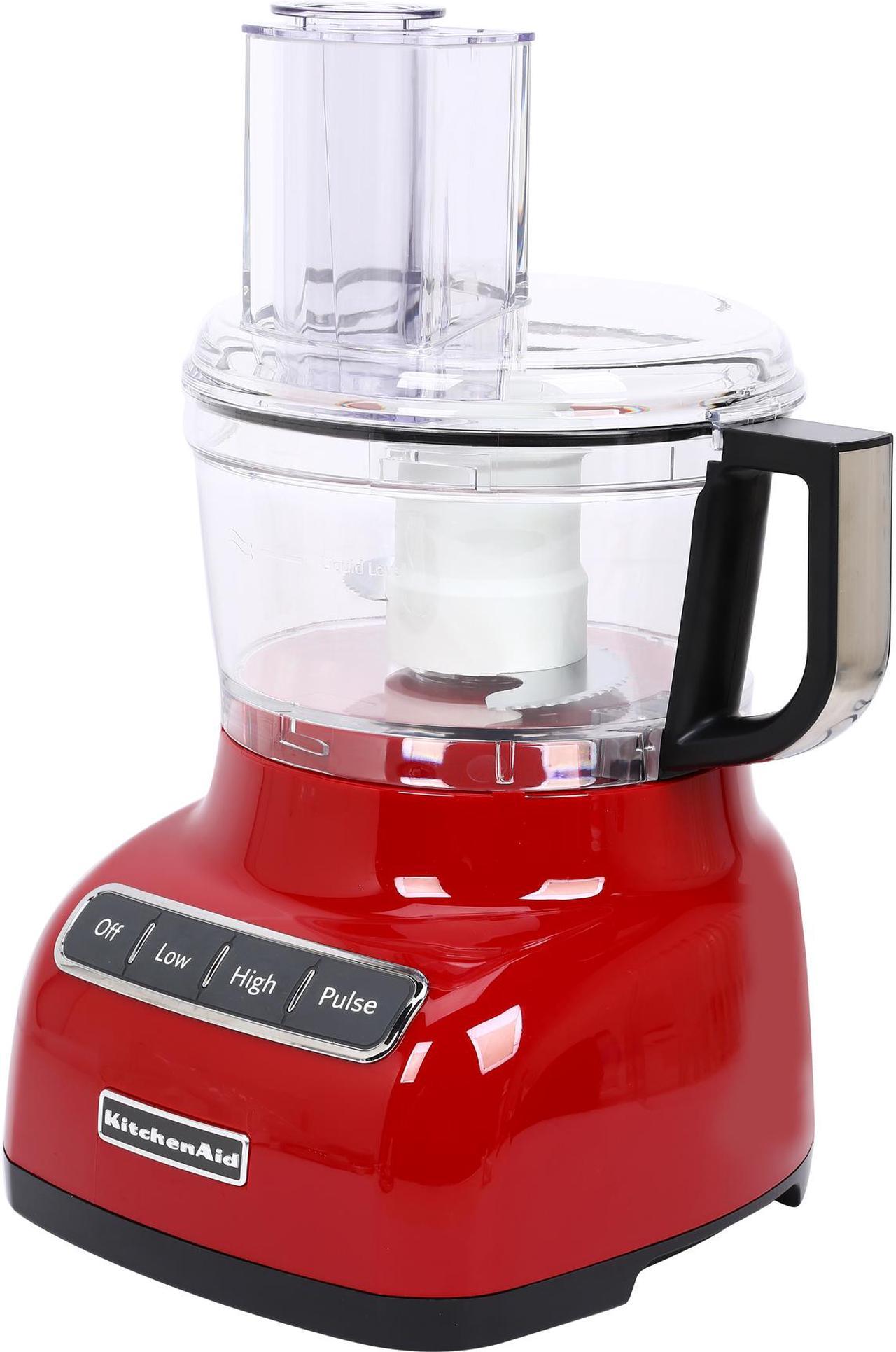 KitchenAid KFP0711ER Empire Red 7-Cup Food Processor with ExactSlice System 3 Speeds