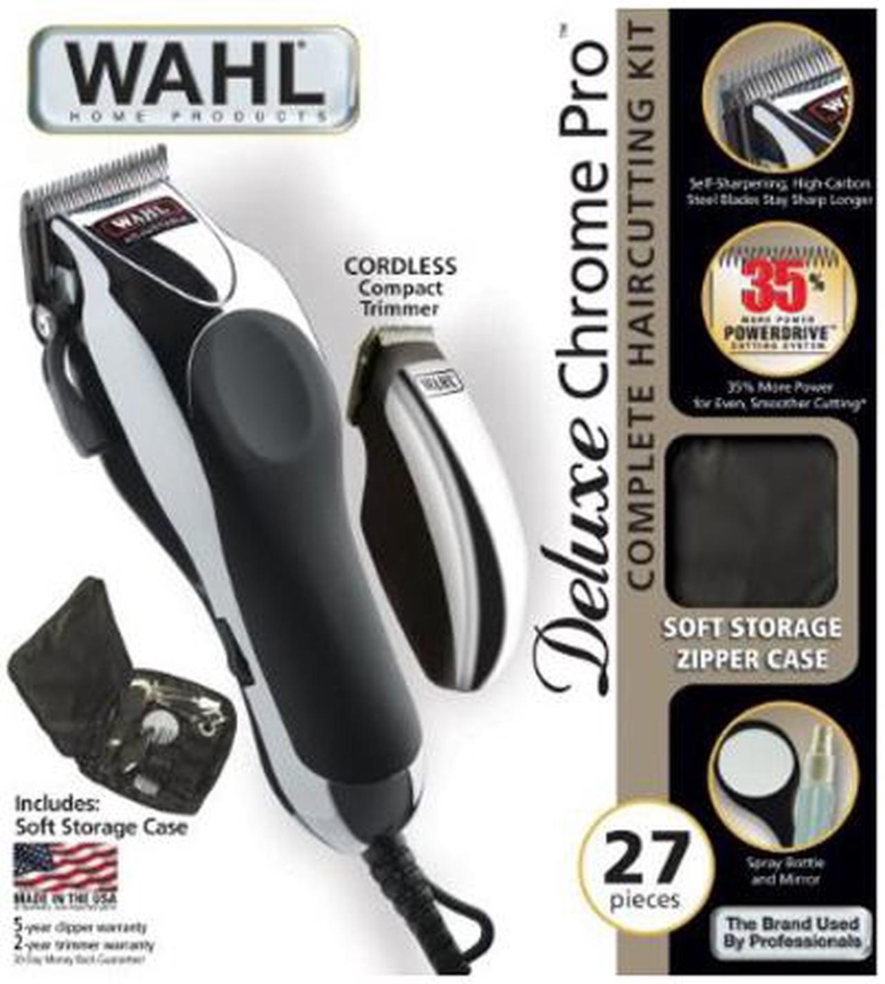 Alt view image 3 of 3 - WAHL 79524-1001 Deluxe Chrome Pro 27-Piece Complete Haircutting Kit