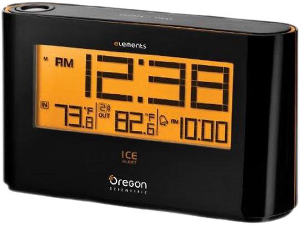 Main image of Oregon Scientific EW98 Elements Atomic Projection Alarm Clock with Indoor/Outdoor Thermometer