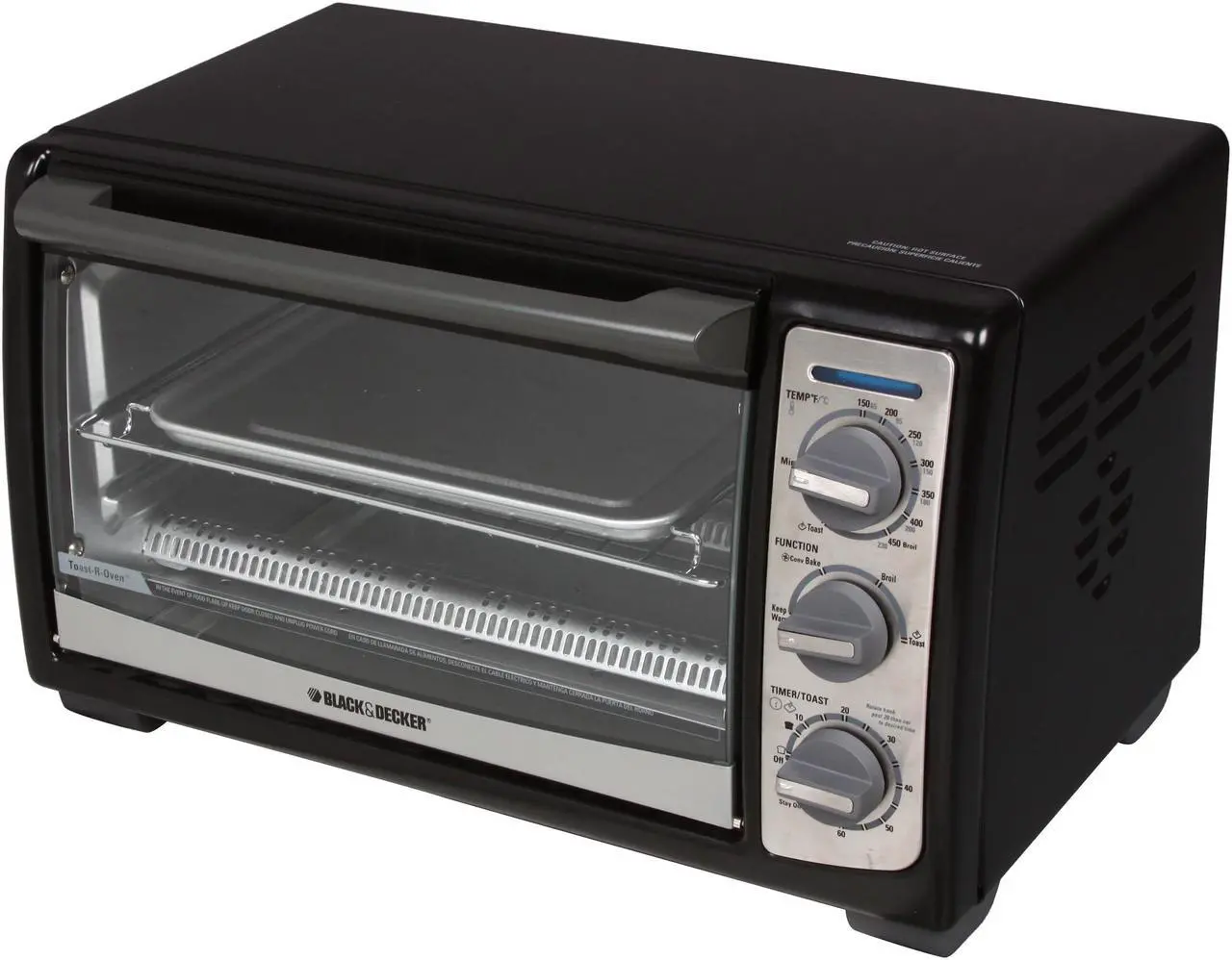 Main image of Black & Decker TRO4075B Black 4-Slice Toaster Oven With Convection