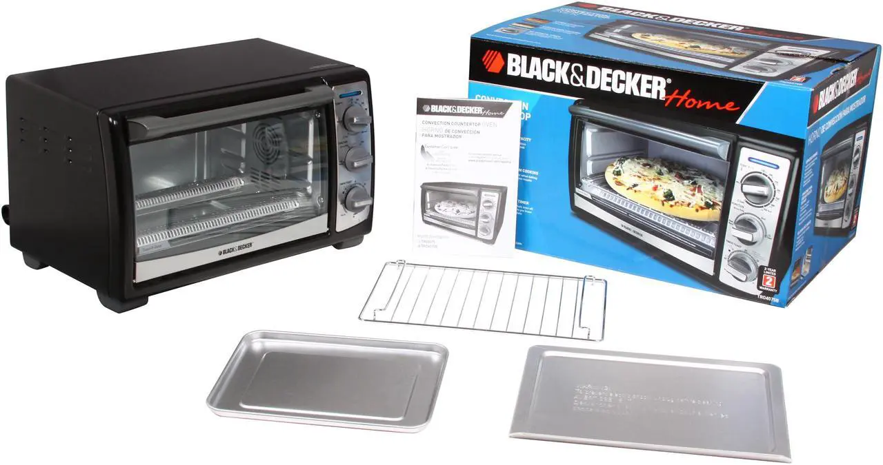 Alt view image 7 of 7 - Black & Decker TRO4075B Black 4-Slice Toaster Oven With Convection