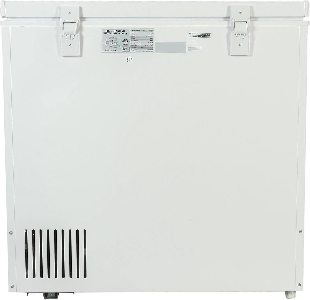 Alt view image 4 of 7 - Black & Decker 5.3 Cu. Ft. 5.3 Cu. Ft. Chest Freezer White BFE53